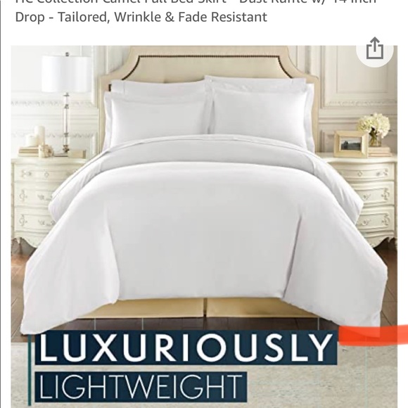 Danjor Linens -Full, Camel colored bed skirt - Picture 6 of 7